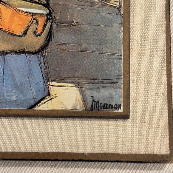 Vintage Jaklein Moerman girl with bowl art print - Picture 5 of 5